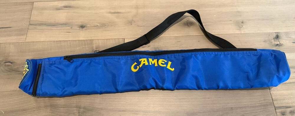Vintage 1990s Camel Smooth Character Promotional Pool Cue or Beverage Carry Bag
